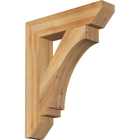 Ekena Millwork Imperial Slat Rough Sawn Bracket, Western Red Cedar, 4"W x 20"D x 24"H BKT04X20X24IMP06RWR
